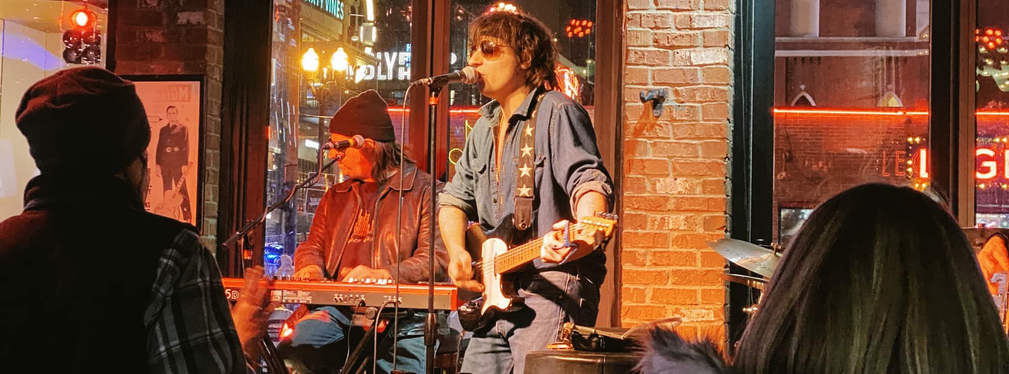 bar singer on guitar in Santa Barbara
